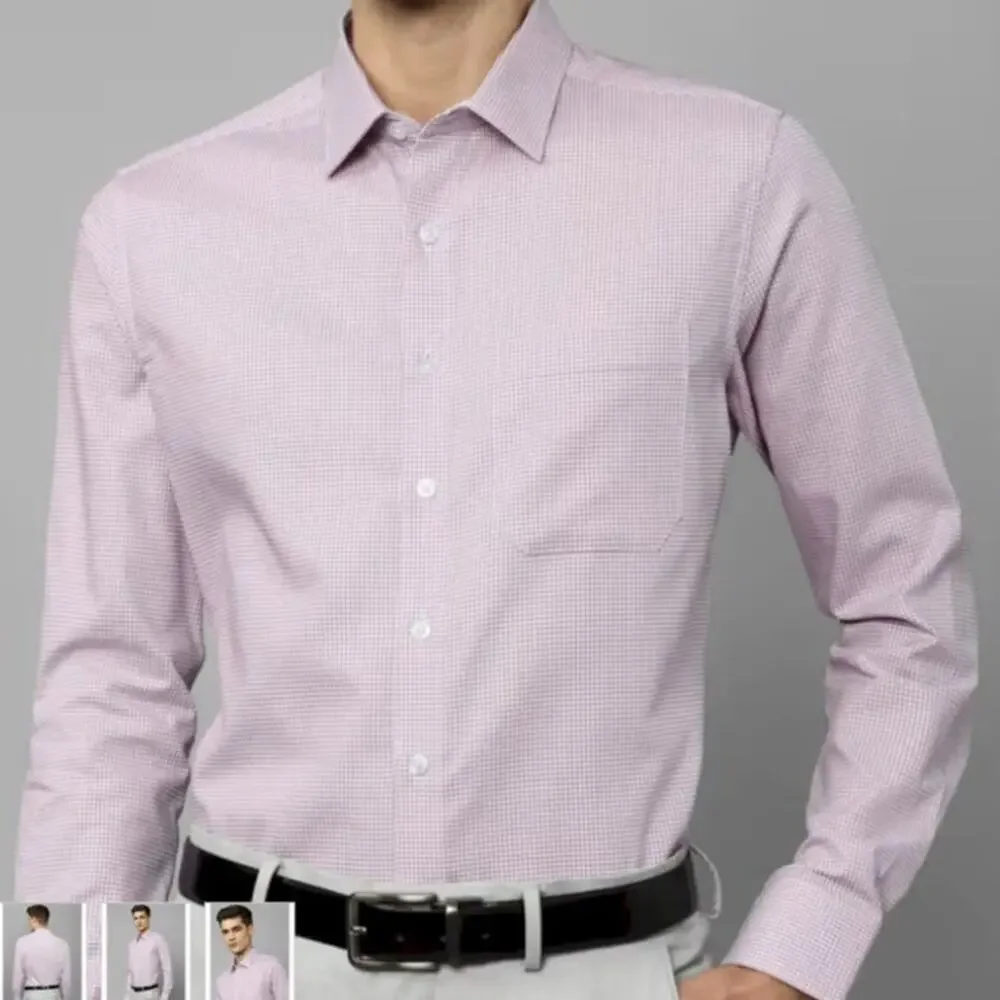 J. Crew Haberdashery Shirt 80's 2-ply Men L 16 - 16.5 Pink White Gingham Check